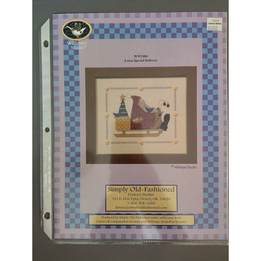 Williraye Studio Cross Stitch Pattern Extra Special Delivery WW2404 Santa Sleigh